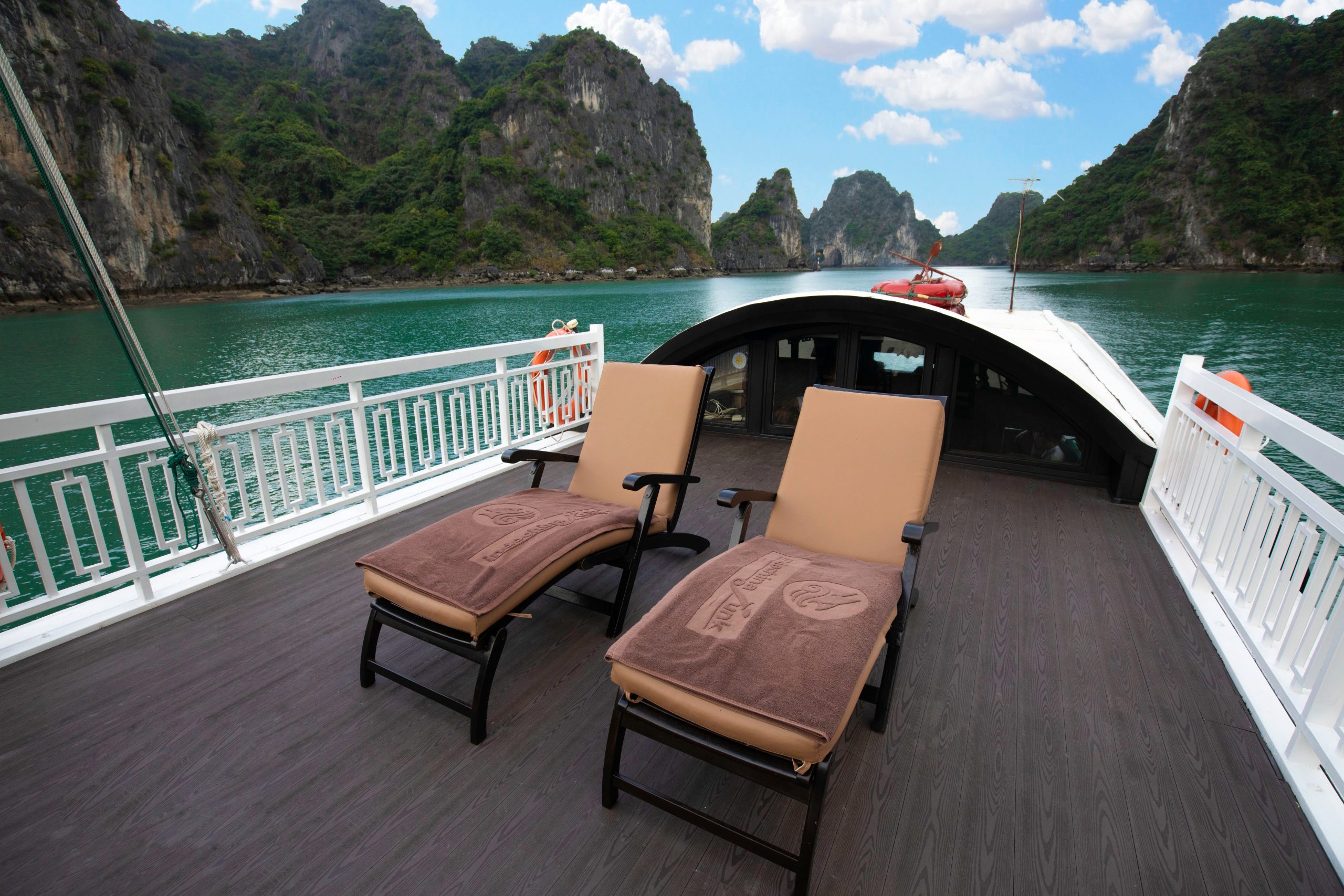 The private space on boutique cruise