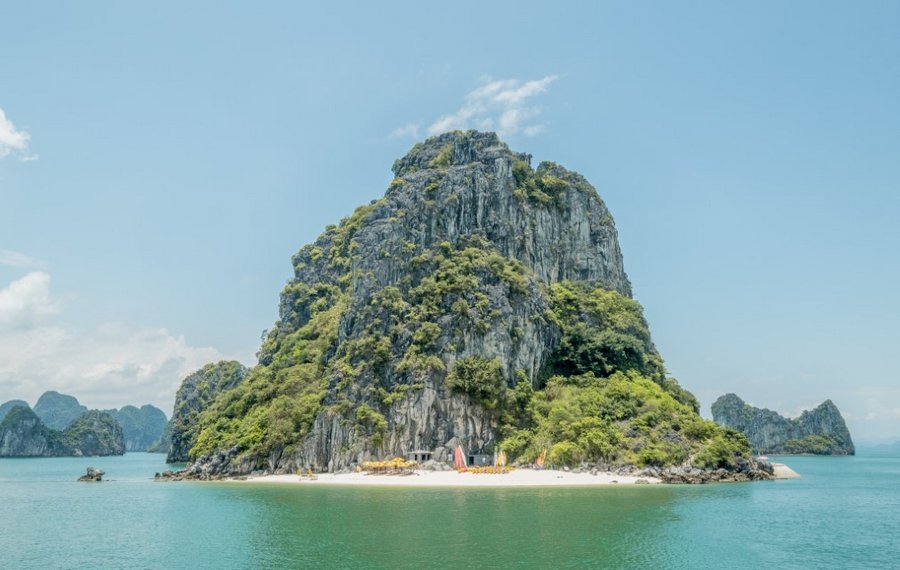 Hon Co island in Bai Tu Long Bay